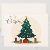 Kerstvakantiekaart Feestdagenkaart (Voorkant / Achterkant)