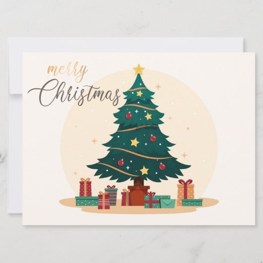 Kerstvakantiekaart Feestdagenkaart (Voorkant)
