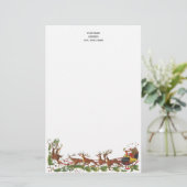 Kerstvakantiekerstdag — Sinterklaas #4 Briefpapier (Staand voorkant)