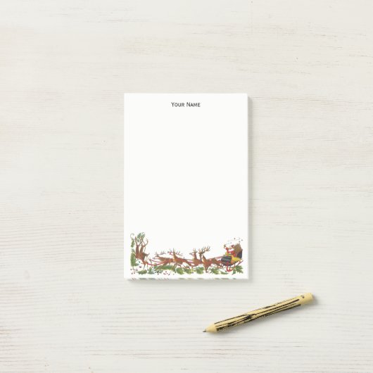 Kerstvakantiekerstdag — Sinterklaas #4 Post-it® Notes (Op bureau)