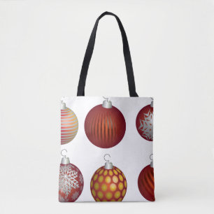 kerstvakantiekerstfeestelijke decoratie tote bag
