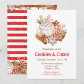 Kerstvakantiekoekjes en Cacao Kaart (Voorkant / Achterkant)