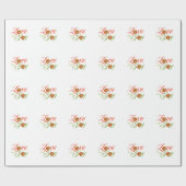 Kerstvakantieliefde en feestelijke feestdagen cadeaupapier (Vlak)