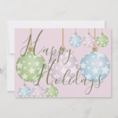 Kerstvakantieornamenten huisdier foto feestdagenkaart (Achterkant)