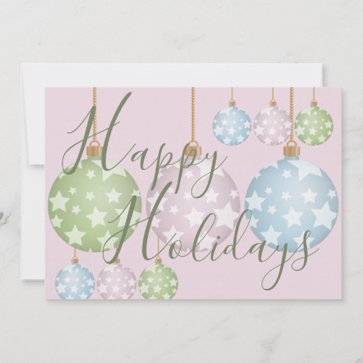 Kerstvakantieornamenten huisdier foto feestdagenkaart (Achterkant)