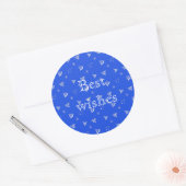kerstvakantiepatroon. ronde sticker (Envelop)