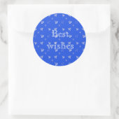 kerstvakantiepatroon. ronde sticker (Tas)
