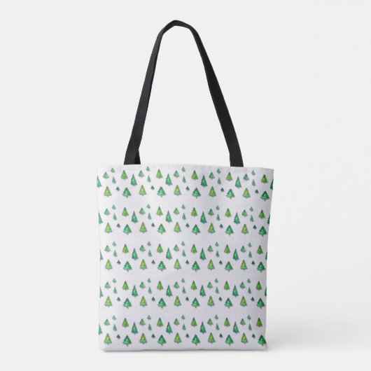 kerstvakantiepatroon tote bag (Achterkant)