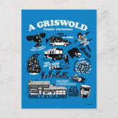 Kerstvakantiepictogrammen en offertes briefkaart (Voorkant)