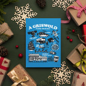 Kerstvakantiepictogrammen en offertes briefkaart