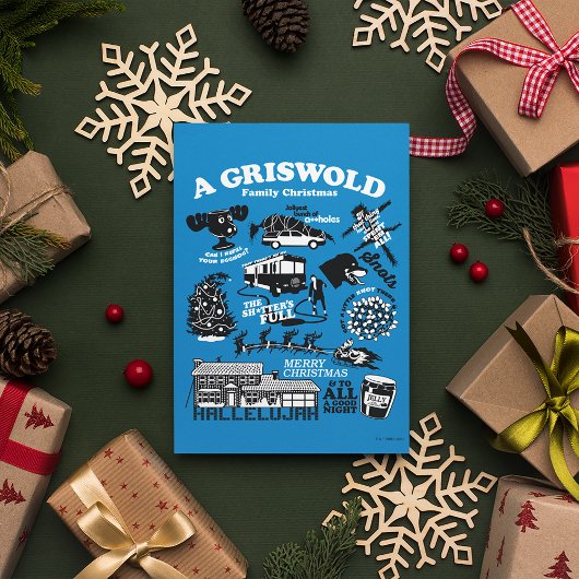 Kerstvakantiepictogrammen en offertes briefkaart