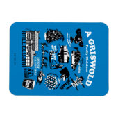 Kerstvakantiepictogrammen en offertes magneet (Horizontaal)