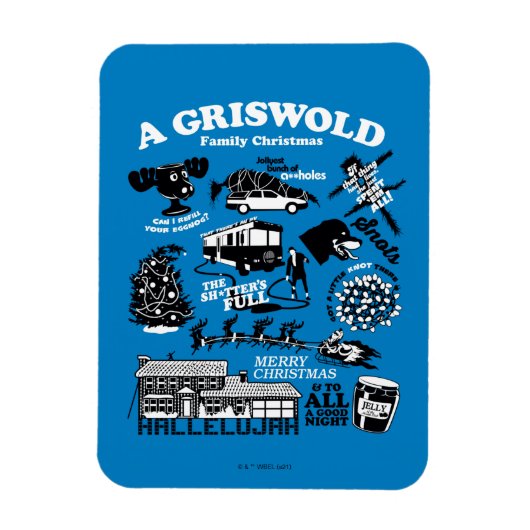 Kerstvakantiepictogrammen en offertes magneet (Verticaal)