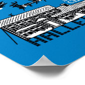 Kerstvakantiepictogrammen en offertes poster (Hoek)