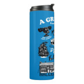 Kerstvakantiepictogrammen en offertes thermosbeker (Gedraaid links)