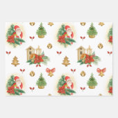  kerstvakanties inpakpapier vel (Voorkant 2)