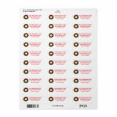 Kerstvakantieslenter Etiket (Full Sheet)