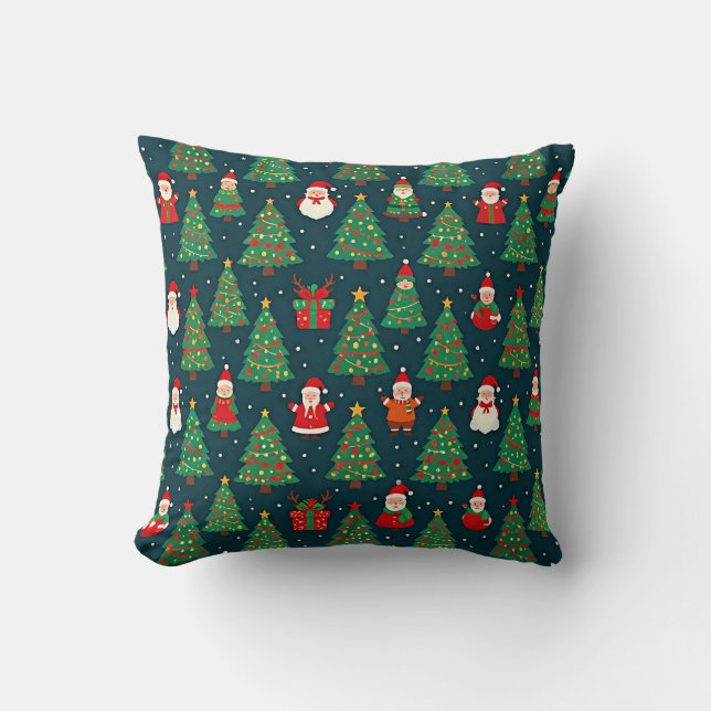 Kerstvakantiethema Kussen (Voorkant)