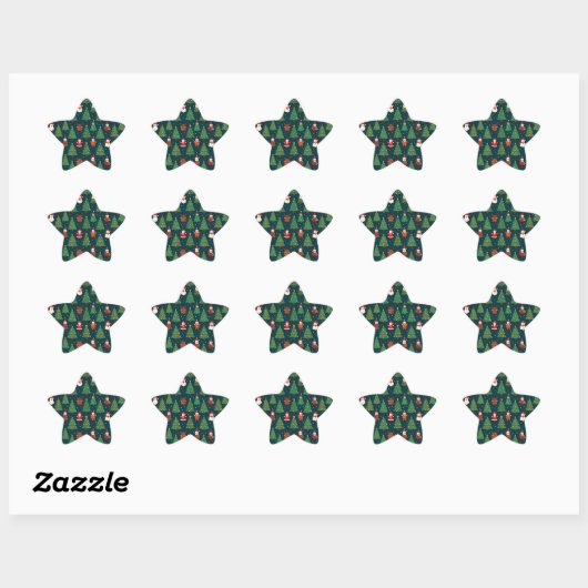 Kerstvakantiethema Ster Sticker (Vel)