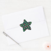Kerstvakantiethema Ster Sticker (Envelop)