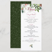 Kerstvakantiewagentje Menu (Voorkant / Achterkant)