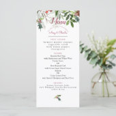 Kerstvakantiewagentje Menu (Staand voorkant)