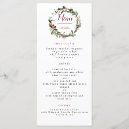 Kerstvakantiewagentje Menu