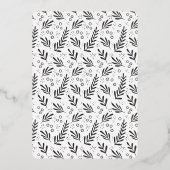 kerstval Berry Garden | Uitnodiging Folie (Achterkant)