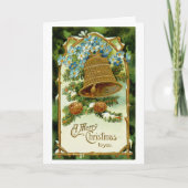 kerstval feestdagen kaart (Voorkant)