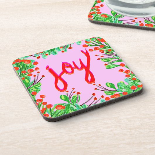 Kerstval - Joy Bier Onderzetter (Linkerzijde)