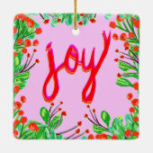 Kerstval - Joy Keramisch Ornament (Achterkant)