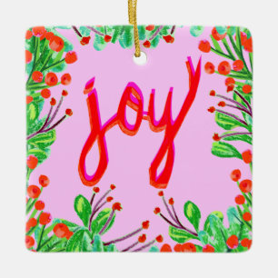 Kerstval - Joy Keramisch Ornament