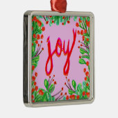 Kerstval - Joy Metalen Ornament (Rechts)