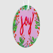 Kerstval - Joy Ornament (voorkant)