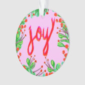 Kerstval - Joy Ornament (voorkant)