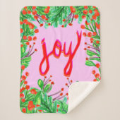 Kerstval - Joy Sherpa Deken (Voorkant)