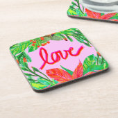 Kerstval - Liefde Bier Onderzetter (Linkerzijde)