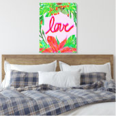 Kerstval - Liefde Canvas Afdruk (Insitu (Slaapkamer))