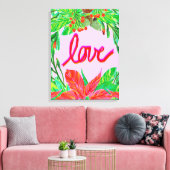 Kerstval - Liefde Canvas Afdruk (Insitu (Woonkamer))