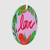 Kerstval - Liefde Ornament (voorkant)