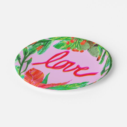 Kerstval - Liefde Papieren Bordje (Gekanteld)