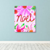 Kerstval - Noel Canvas Afdruk (Insitu (Houten vloer))