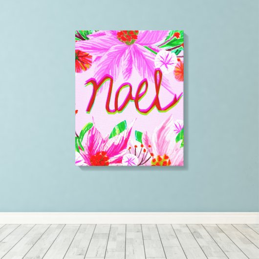 Kerstval - Noel Canvas Afdruk (Insitu (Houten vloer))