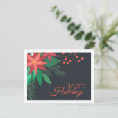 kerstval Prettige feestdagen Briefkaart (Staand voorkant)