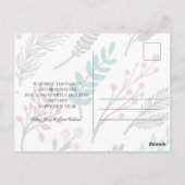kerstval Prettige feestdagen Briefkaart (Achterkant)