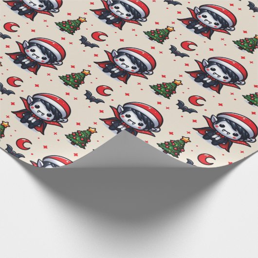 Kerstvampier Cadeaupapier (Hoek)