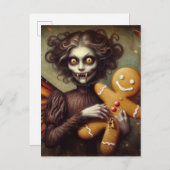 Kerstvampier met peperkoek briefkaart (Voorkant / Achterkant)