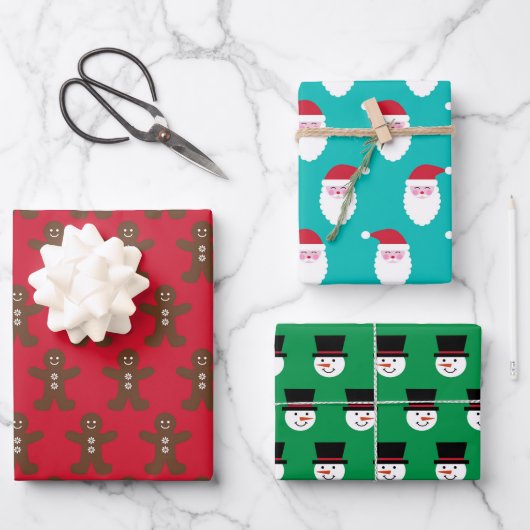 Kerstvariëteit Inpakpapier Vel (Voorkant)