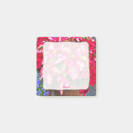 Kerstvariëteiten Roze & Red Poinsettia Foto Post-it® Notes