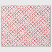 Kerstvarken cartoon Vakantiepapier Cadeaupapier (Vlak)